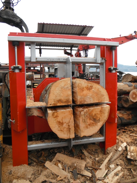 Ein Holzspalter